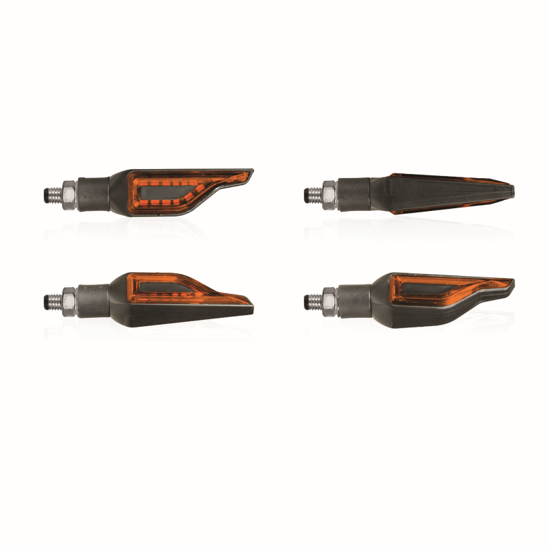 Clignotants à LED Addict Noir/Orange